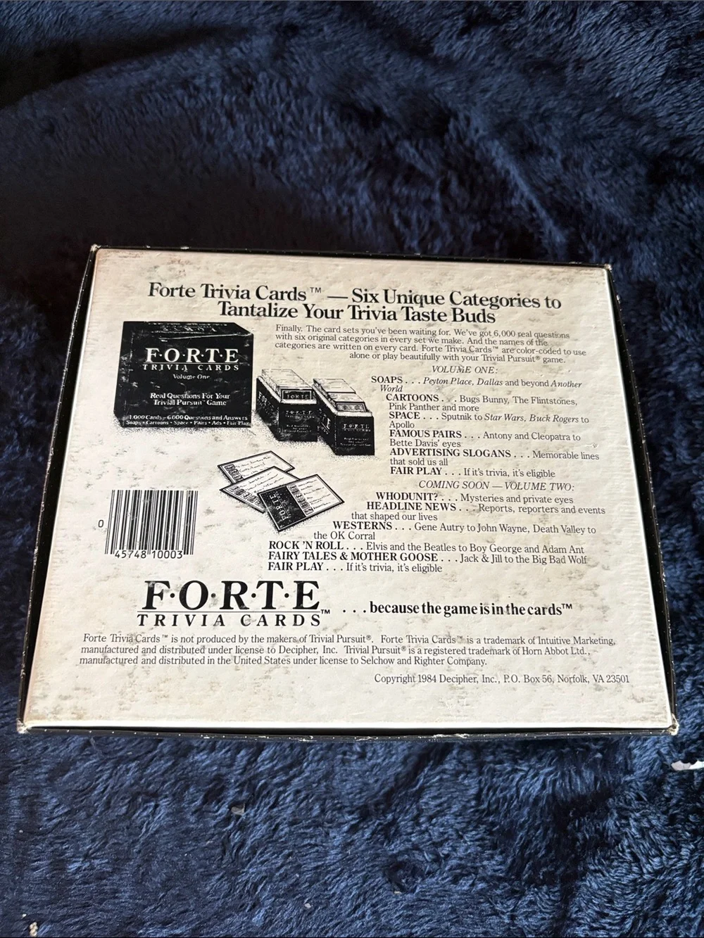 Forte Trivia Cards Volume One - Black & Red